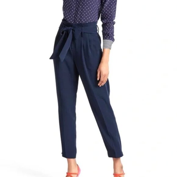 Boden Pants - Boden Melina Paperbag pants in Navy, Size 6